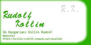 rudolf kollin business card